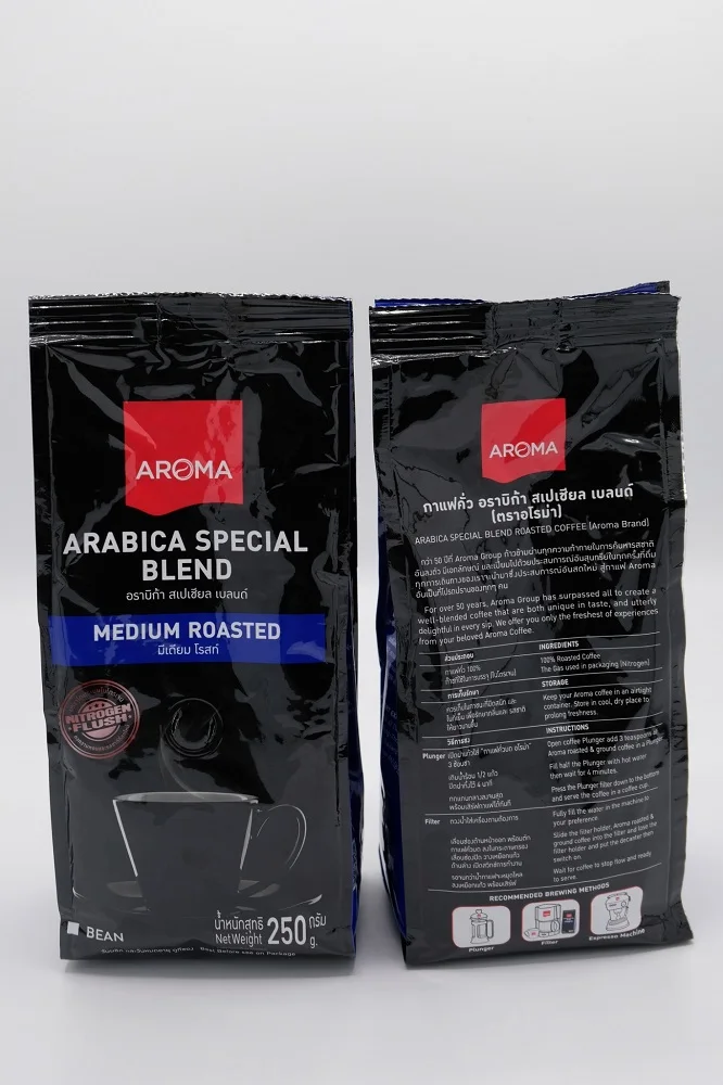 
Best Price Arabica and Robusta 250g Blended Medium Roasted Coffee Beans 