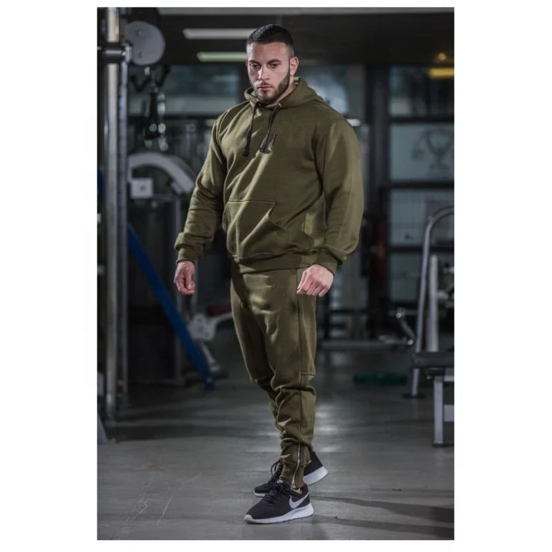 Complete tracksuits with customized color design & artwork unisex pullover tops & pants    100% cotton plain causal sweat suits