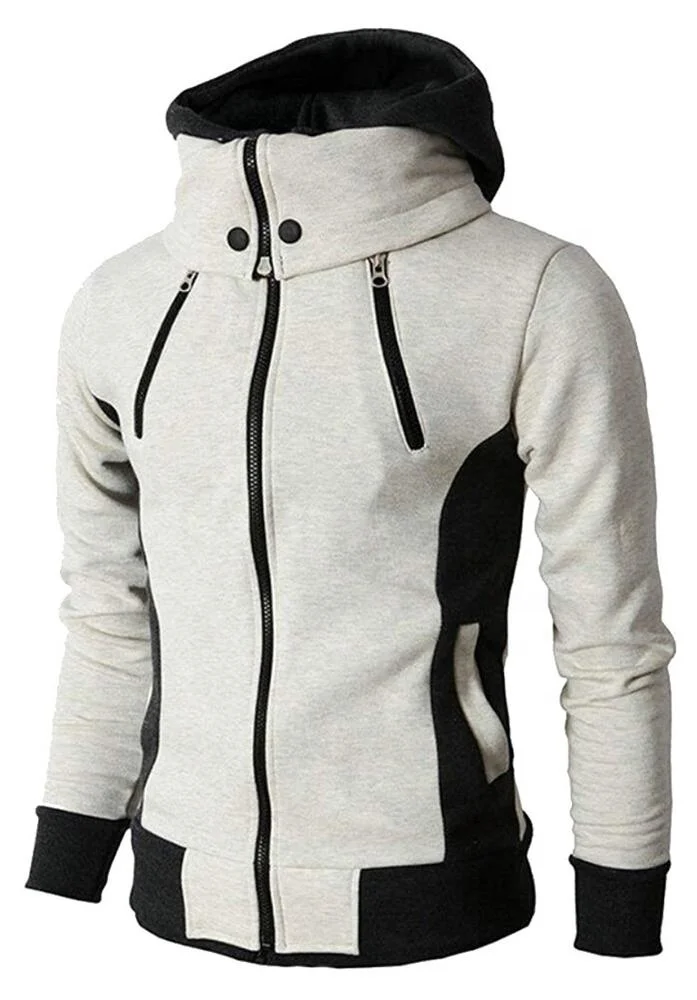 Качественная мужская толстовка с двойной молнией