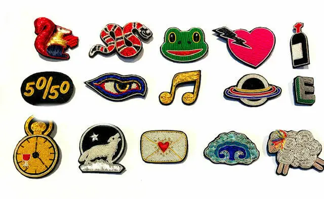 fashion animals cute bee brooches - hand embroidery bullion wire