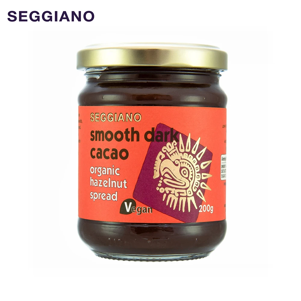 Еда, напиток, джем Seggiano, органический Гладкий темный шоколад, лесной орех, 200 г