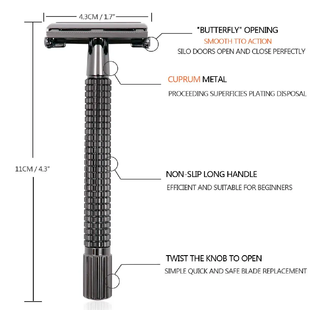 
Single Blade Safety Shaving Razor for men wooden handle bamboo safety razor double edge razor 