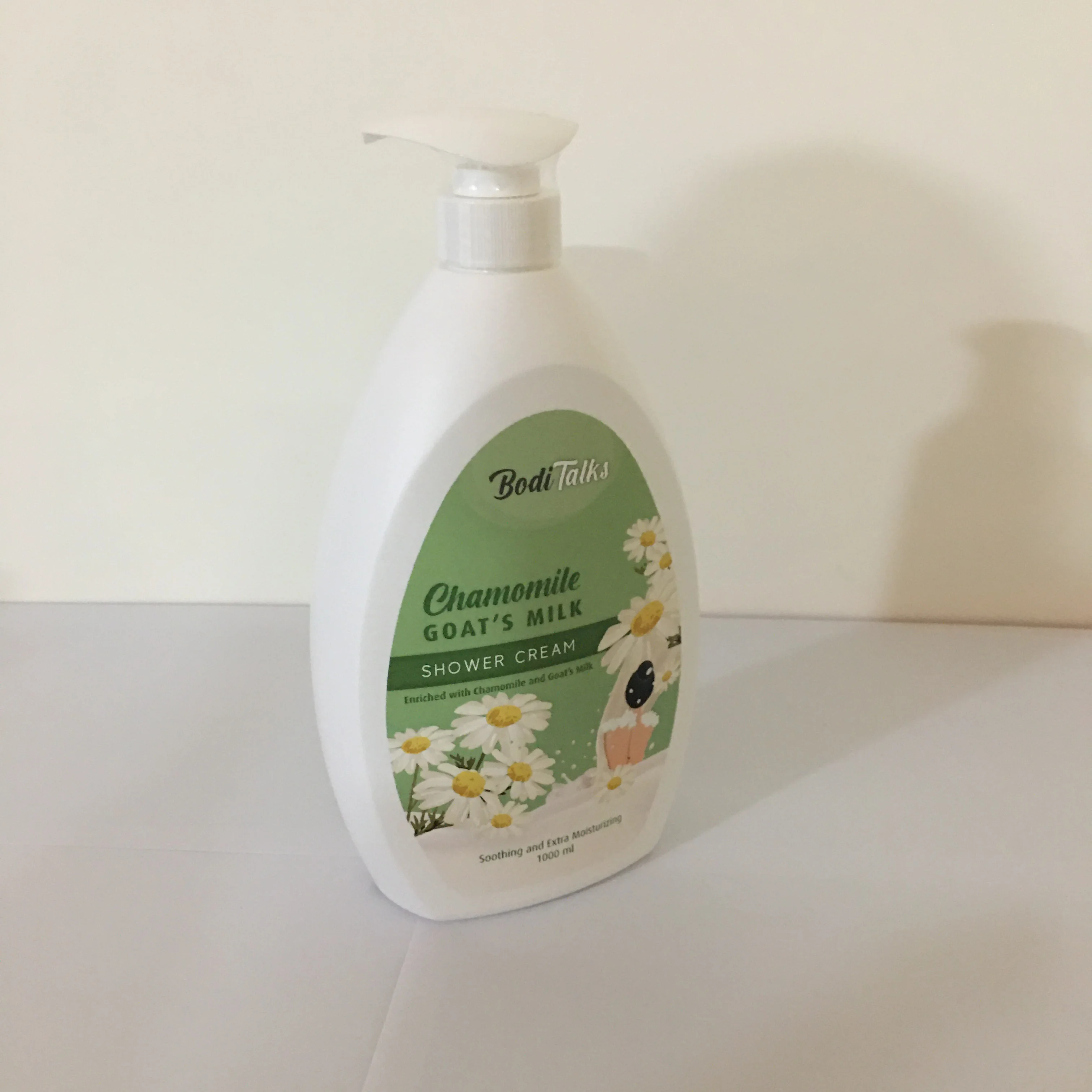 Крем для душа BODITALKS с ромашкой и козьим молоком, 1 литр, жидкий крем для душа, подходит для всех возрастов