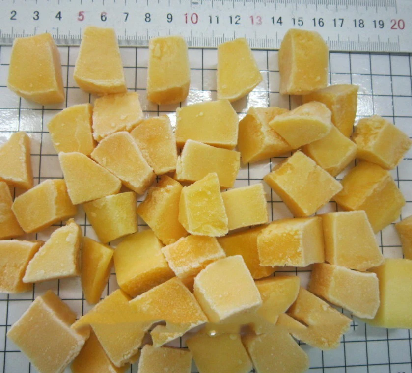 Сладкий IQF Замороженные ломтики манго из вьетнамской консервированной воды цельной мякоти и кокосовых бананов в объемной вакуумной упаковке картонная