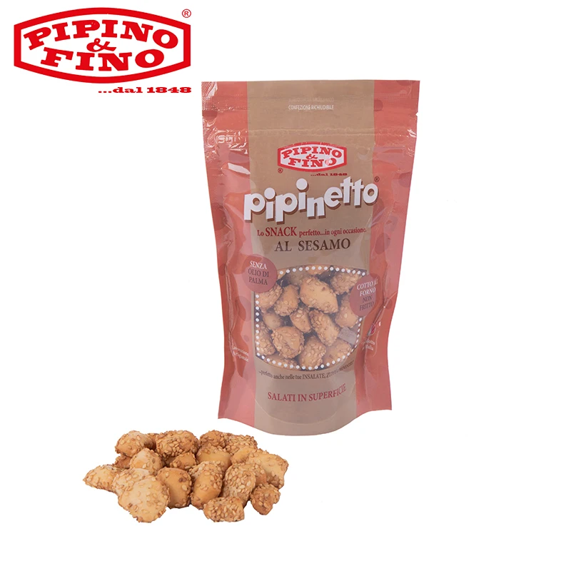 Первоклассное качество Сделано в Италии Ремесленная закуска Pipinetto С Кунжутом 70 г готовая к отправке