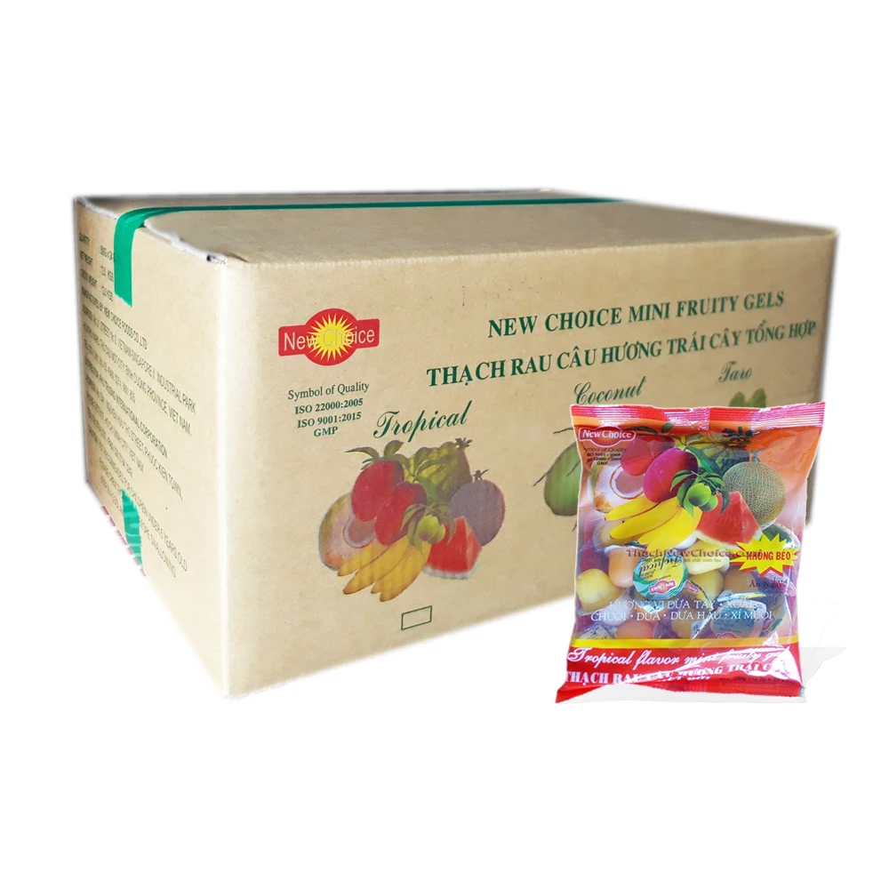 New Choice Tropical Flavor Mini Fruity Gels (500g/bag)