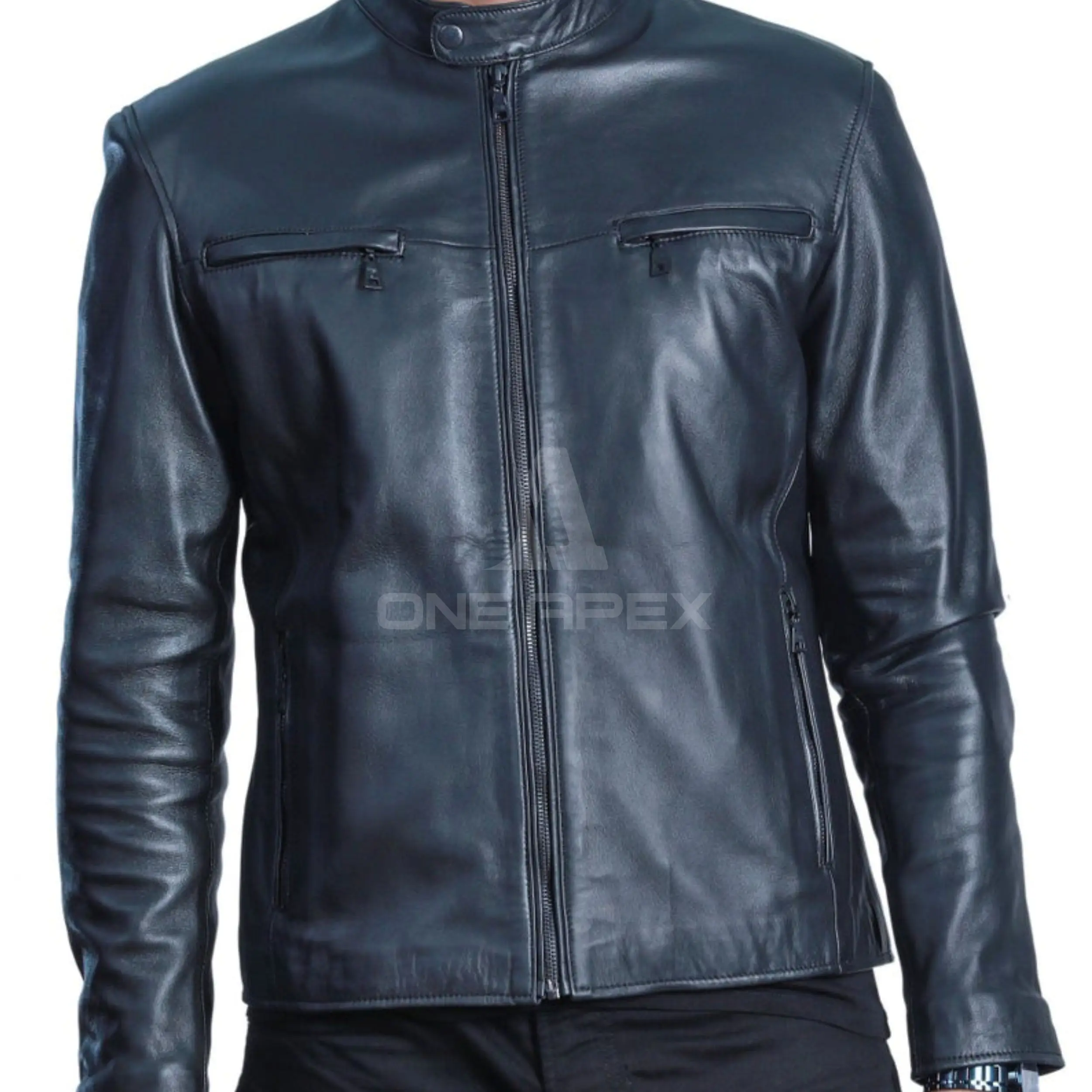 Outdoor Casual Leather Jacket Eco-friendly & Plus size Leather Jacket For men 100% Genuine Leather Jacket