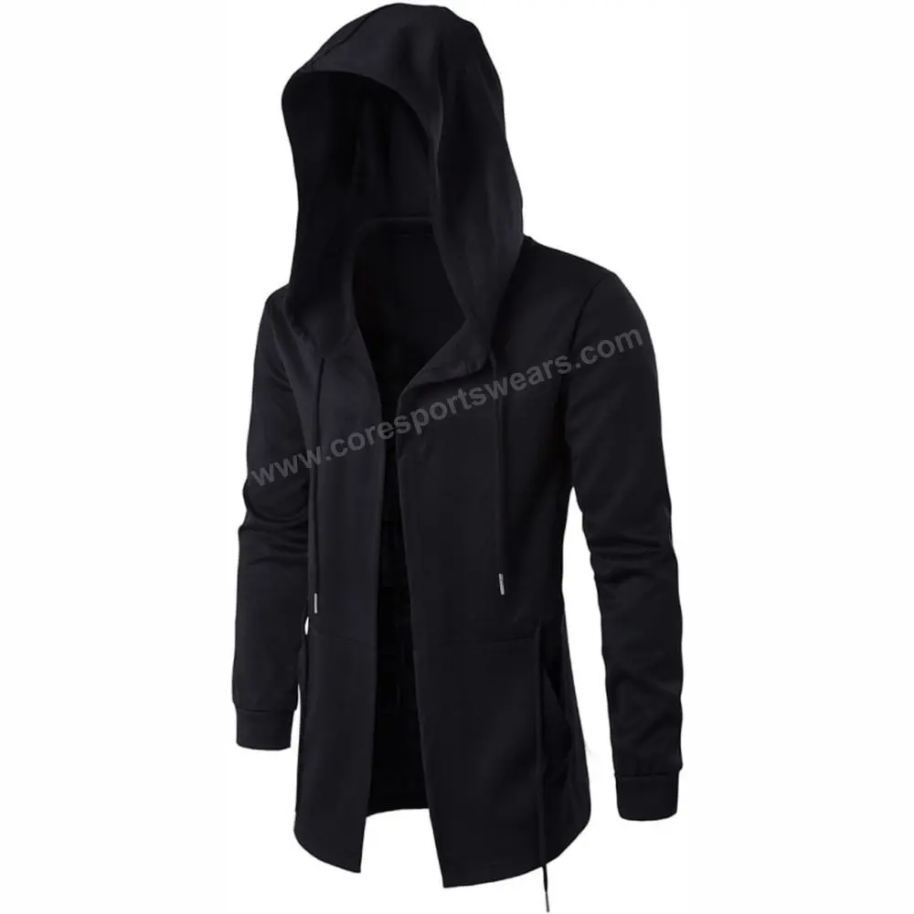 OEM Free Sample Men Hoodie Set Sweatshirt 50 Cotton 50 Polyester Long Sleeve Printed Oversize Pullover Hoodies Wholesale Black