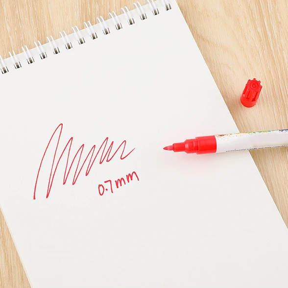 6 видов цветов 0,7 мм DIY живопись ручка-маркер на водной основе акриловая краска маркер для белой доски