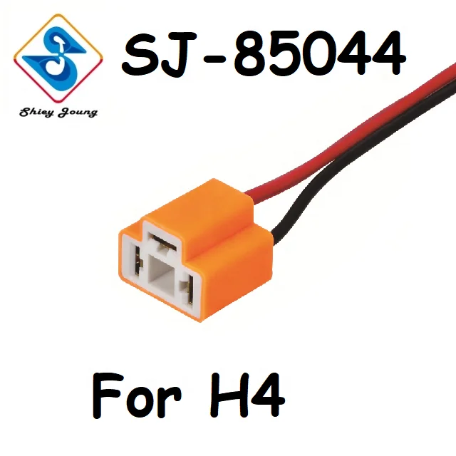 For H4 Headlamp Sealed Beam Headlight Connector Harness 3 Pin 3 Wire Automotive Wire Harness