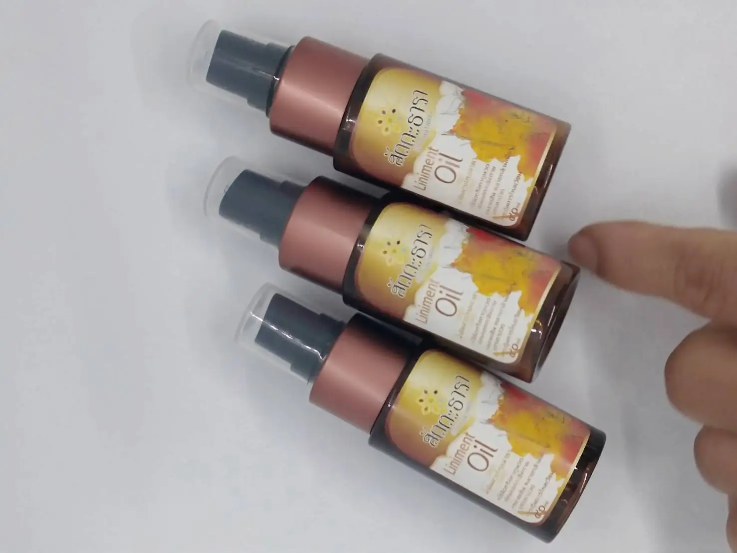 The premium herbal Massage Oil of Liniment Oil  Product of  Thailand