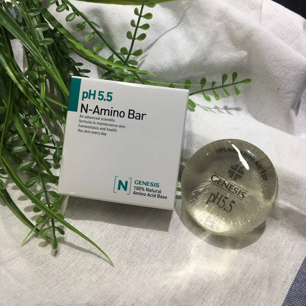 Genesis N-Amino Bar pH 5.5 Transparent Soap Sensitive Atopic Dermatitis Skin Higher Effect Premium Item Mild Skin Weak Acid New