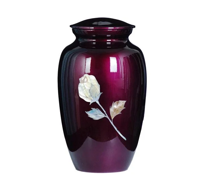  Прекрасные фиолетовые и серебряные птицы урна для кремации золы погребальная по индивидуальному заказу производитель из Индии низкой цене