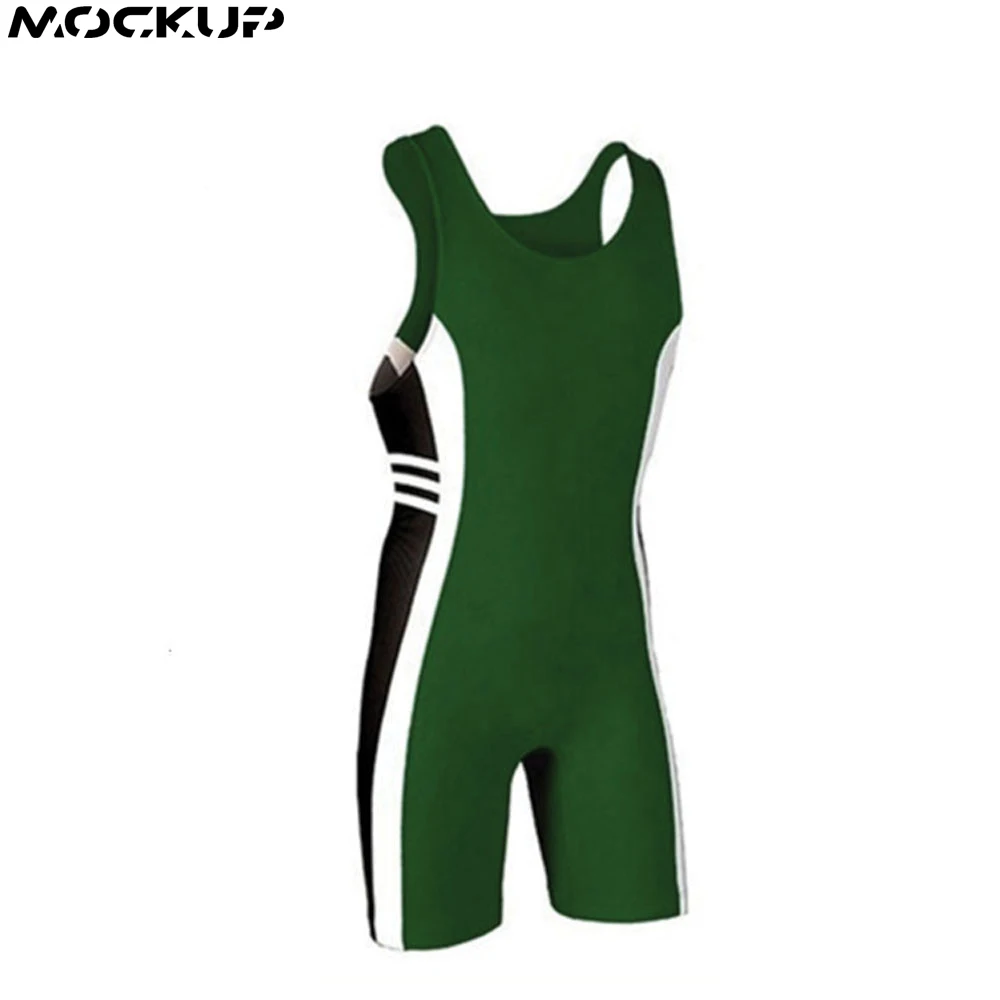 Custom Wrestling Singlet Men Body Wear Bodysuit Overalls One-piece Men Transparent Wrestling Singlets