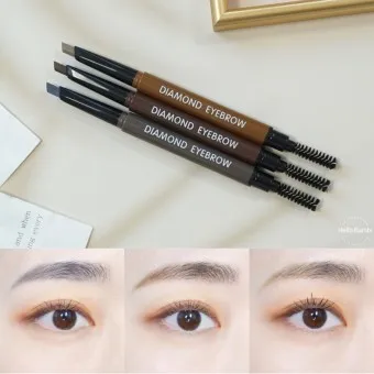 Korea cosmetic lip product _[RIRE] Diamond Eyebrow natural eye makeup eyebrow pencil with brush wholesale price
