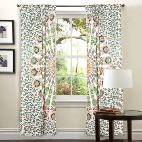 Mandala Print Curtain