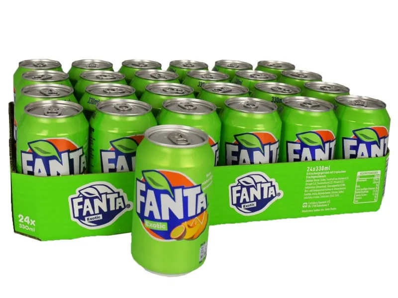 2021/2022 Американский Fanta экзотический 330 мл/Fanta безалкогольный напиток (тонкий)/горячий товар фруктовый