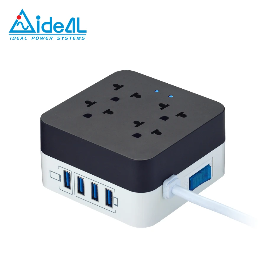 USB Smart Charger Surge Protector Multi-outlet Power Strip