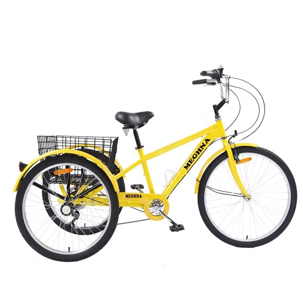 
2020 24 inch 7 speed adult mountain tricycle / trike / three wheel cargo cheap tricycle bike for sale 