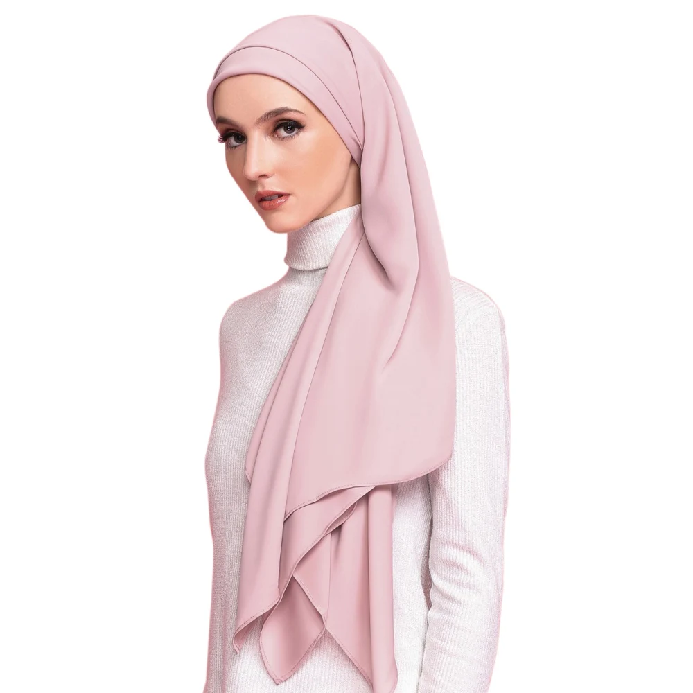 New Solid Color Cotton Women Muslim Hijab Handmade 2022 Hot Sale Fashion Summer Muslim Cheap Wholesale New Arrival Classical
