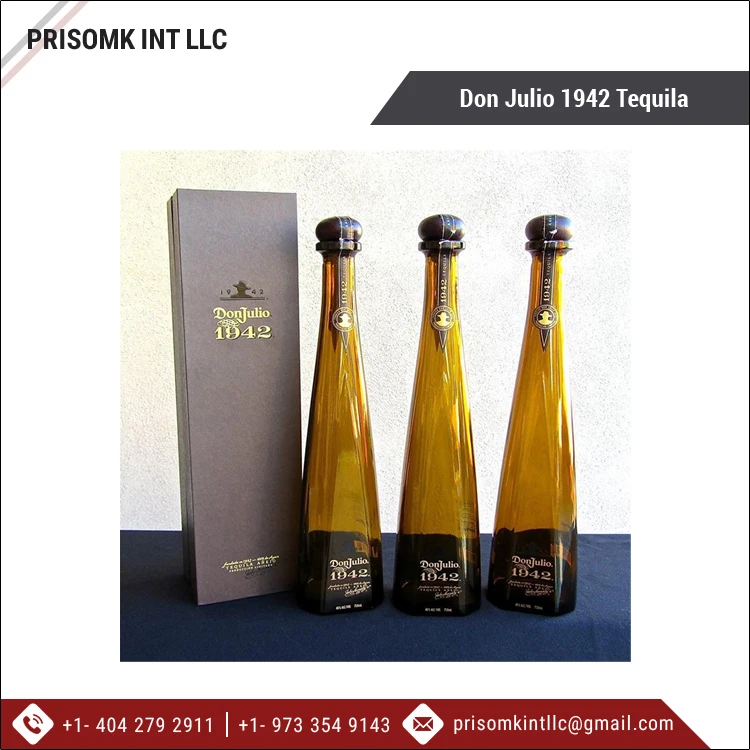 Good Quality Bulk Agave Flavored Best Alcoholic Beverage Don Julio 1942 Tequila 750ml from Trusted Supplier