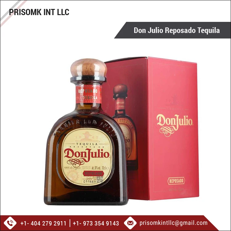 Hot Selling Best Quality Agave Flavored Wholesale Alcoholic Beverage Don Julio Reposado Tequila 750ml Supplier