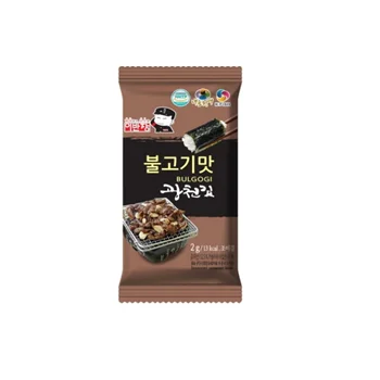 Eco Friendly Seaweed Korean Best Selling Captain Lee Seasoned Seaweed Mini Size (4 different flavors) Made in Korea)