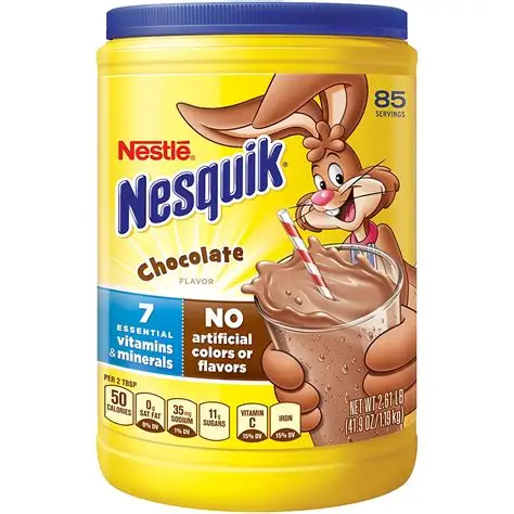 Nesquik Duo Cocoa And Vanilla Flavoured Crunchy Cereal Box 225g..