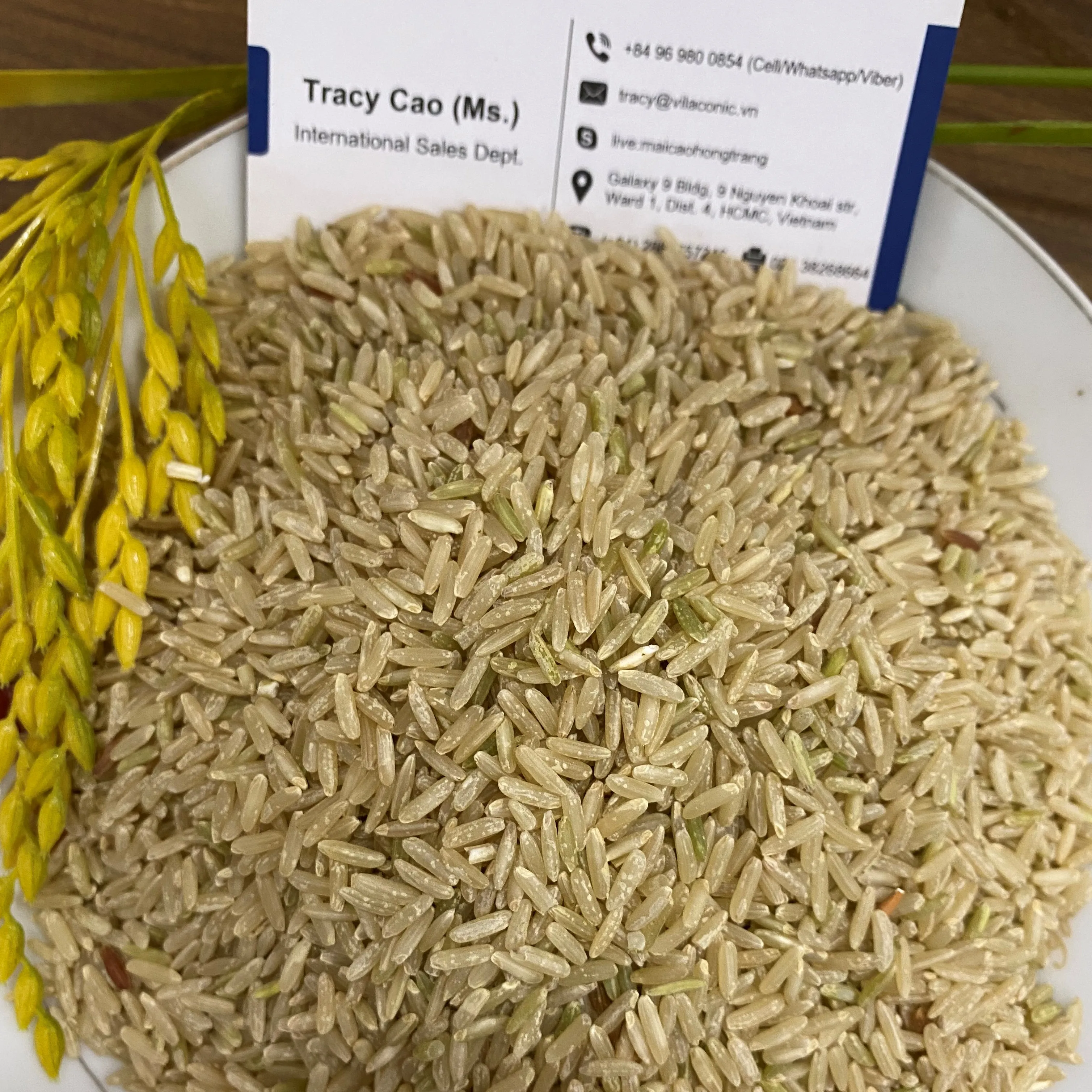 PREMIUM QUALITY  BROWN OGANIC RICE - Ms Tracy WA +84 969 800 854