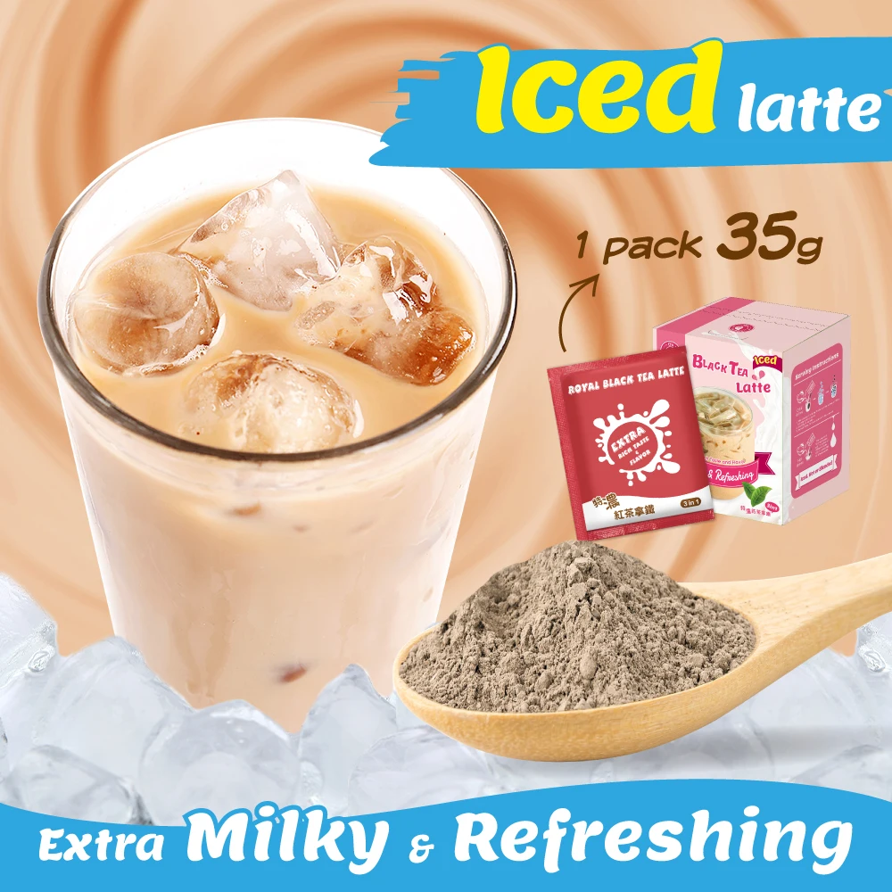 No Preservative Instant Bubble Milk Tea Powder Thai Tea Flavor