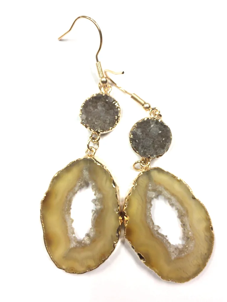 DOUBLE DRUZY EARRING