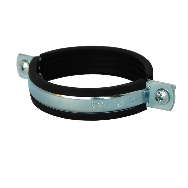 Высококачественные оцинкованные стальные и резиновые зажимы для труб 87-90 (3 дюйма), резиновые зажимы для труб