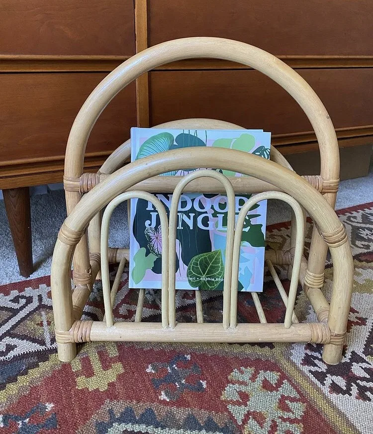 Оптовая продажа натурального ротанга полка журнальной стойкой-SISU бренд/RFS-066