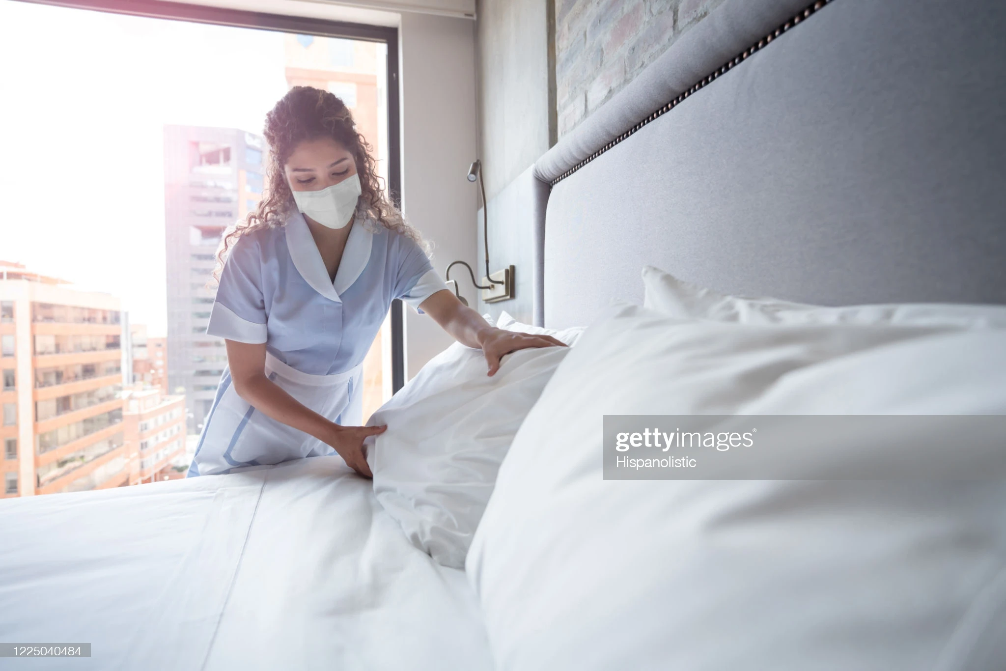 Комфортная простыня однотонная Простыня из хлопка и полиэстера с принтом для двуспальной кровати