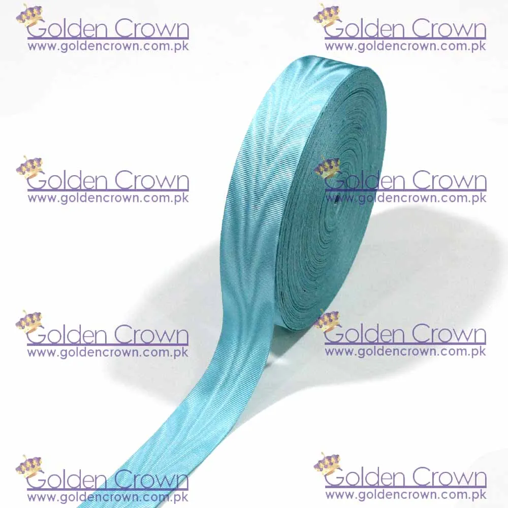 High Quality Custom Masonic Regalia Moire Medal Ribbon Sky Blue Supplier / best masonic ribbon