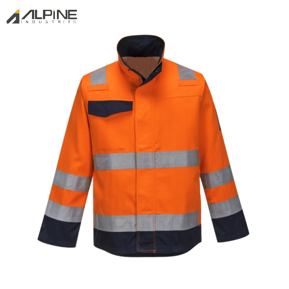 Heat-Protection Clothing Flame Retardant Jacket Hoodies Reflective Flame Retardant Safety Clothing Working Jacket For Unisex