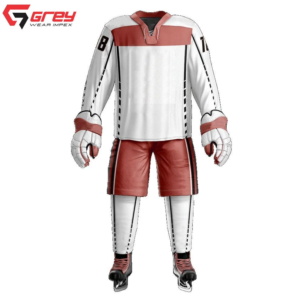 Форма для хоккея с длинными рукавами унисекс форма шайбой дизайн на заказ