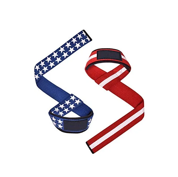 Wholesale Weight Lifting Straps made by Cotton With/Without Neoprene Padding