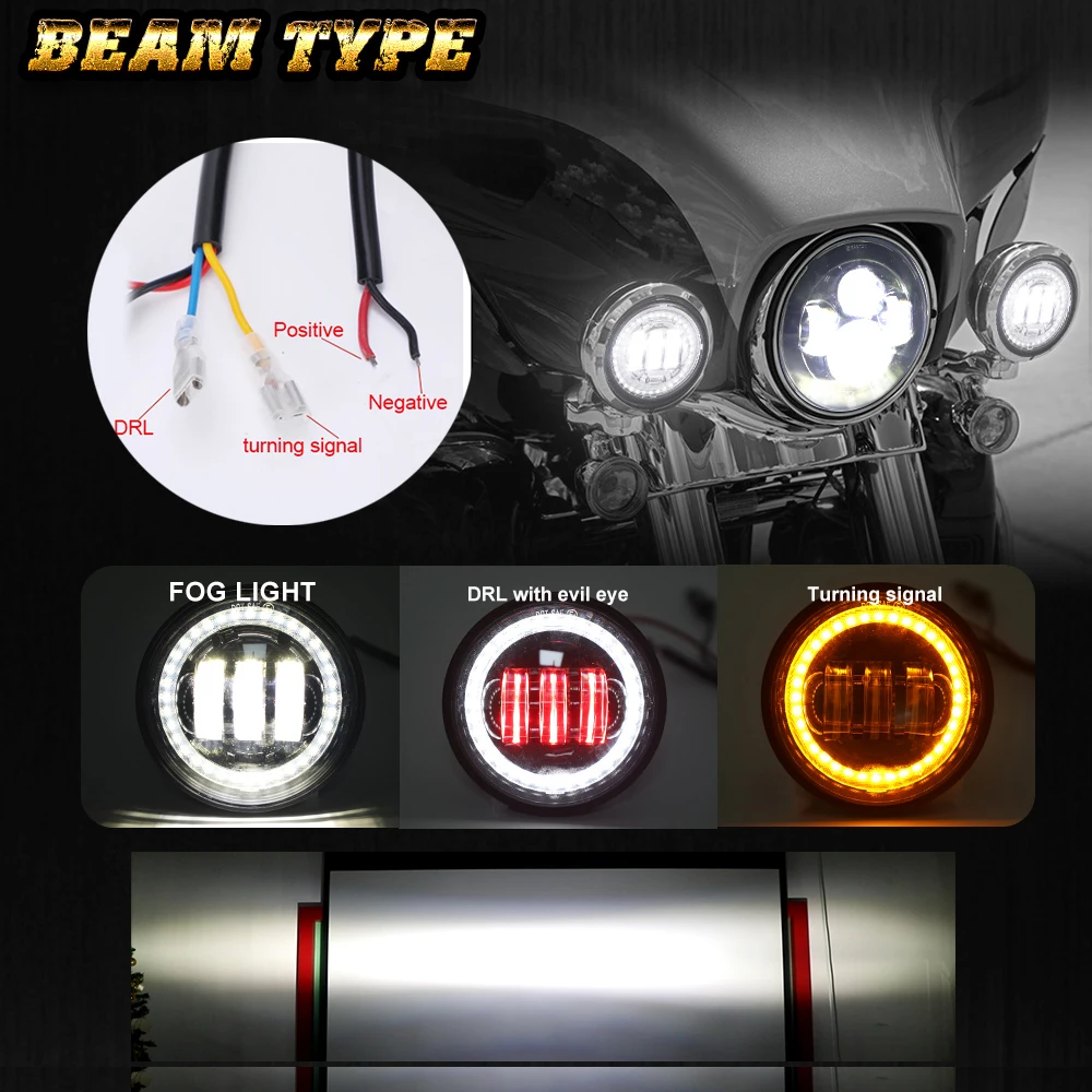 50W 4 Inch Yellow White Color Off Road Car Laser Fog Light Motorcycle,12V 24V Spot Beam Led Fog/Driving Lights