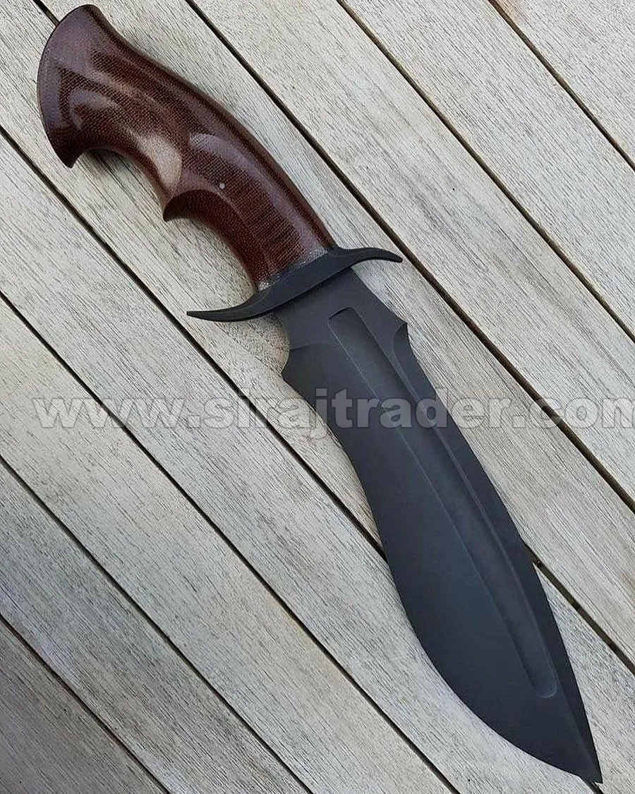 Ручка охотничьего ножа из углеродистой стали ручной работы-лист микрокарты