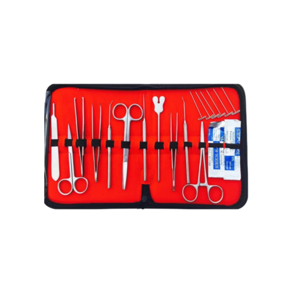 14 Pcs Surgical Grade Dissection Kit For Students Anatomy, Biology, Veterinary, Botany Instruments Sets