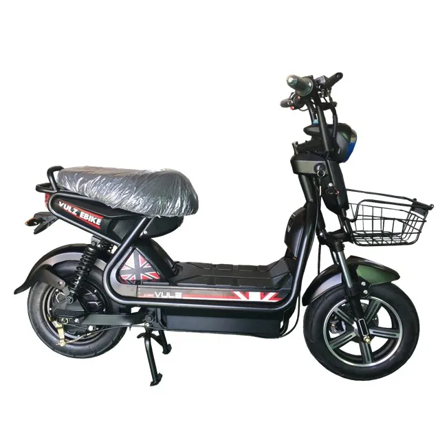Strip Shaped Pedal E Scooter with Front Basket