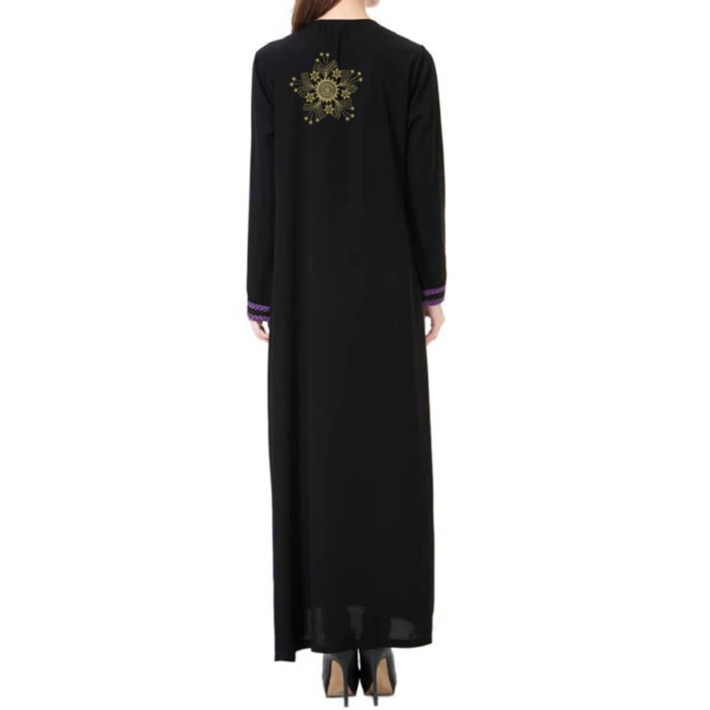 Online Sale Summer Casual Spring 2024 Islamic Modest Top For Ladies Arabic Plus Size Long Muslim Dresses For Women