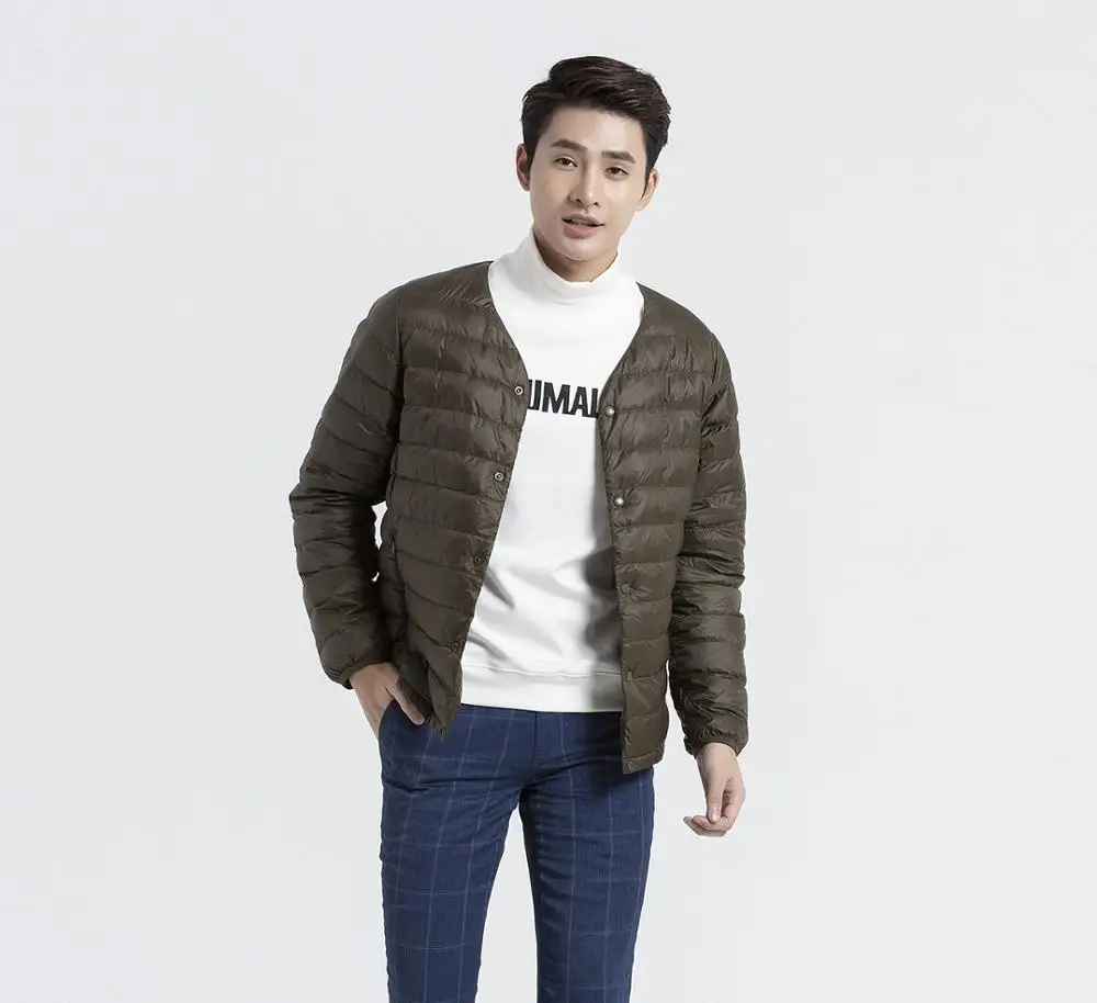 MEN ULTRA LIGHT DOWN COMPACT V NECK CARDIGAN WITH HIGH QUALITY IN VIETNAM