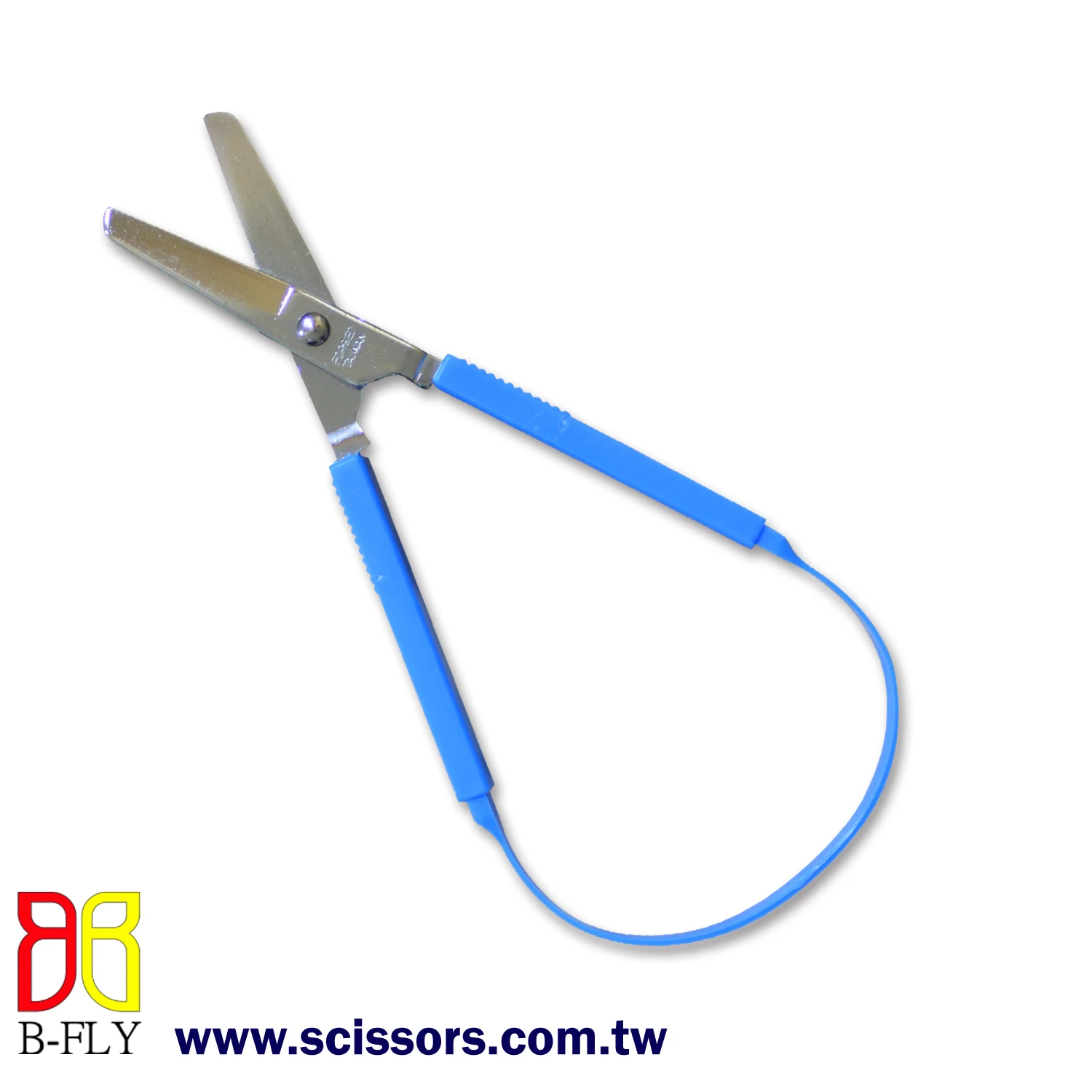 Safety Blades Self Open Scissors with Loop Handle for kids