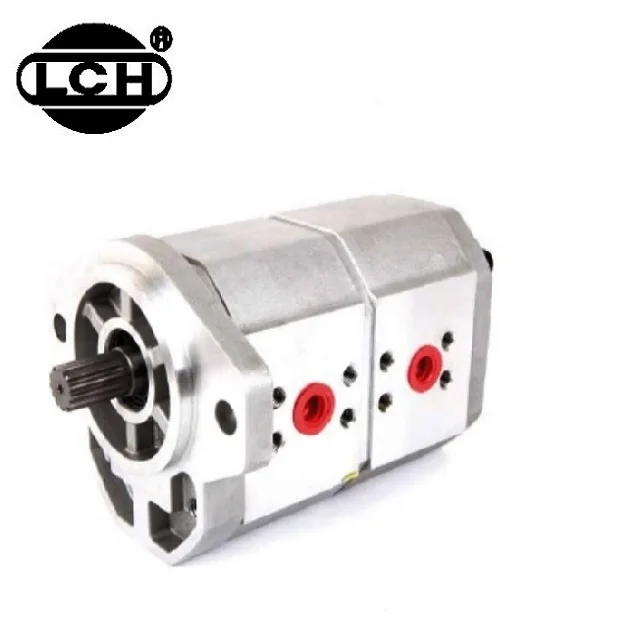 LCH double oil tandem gear pump hydraulic tandem oil gear pump