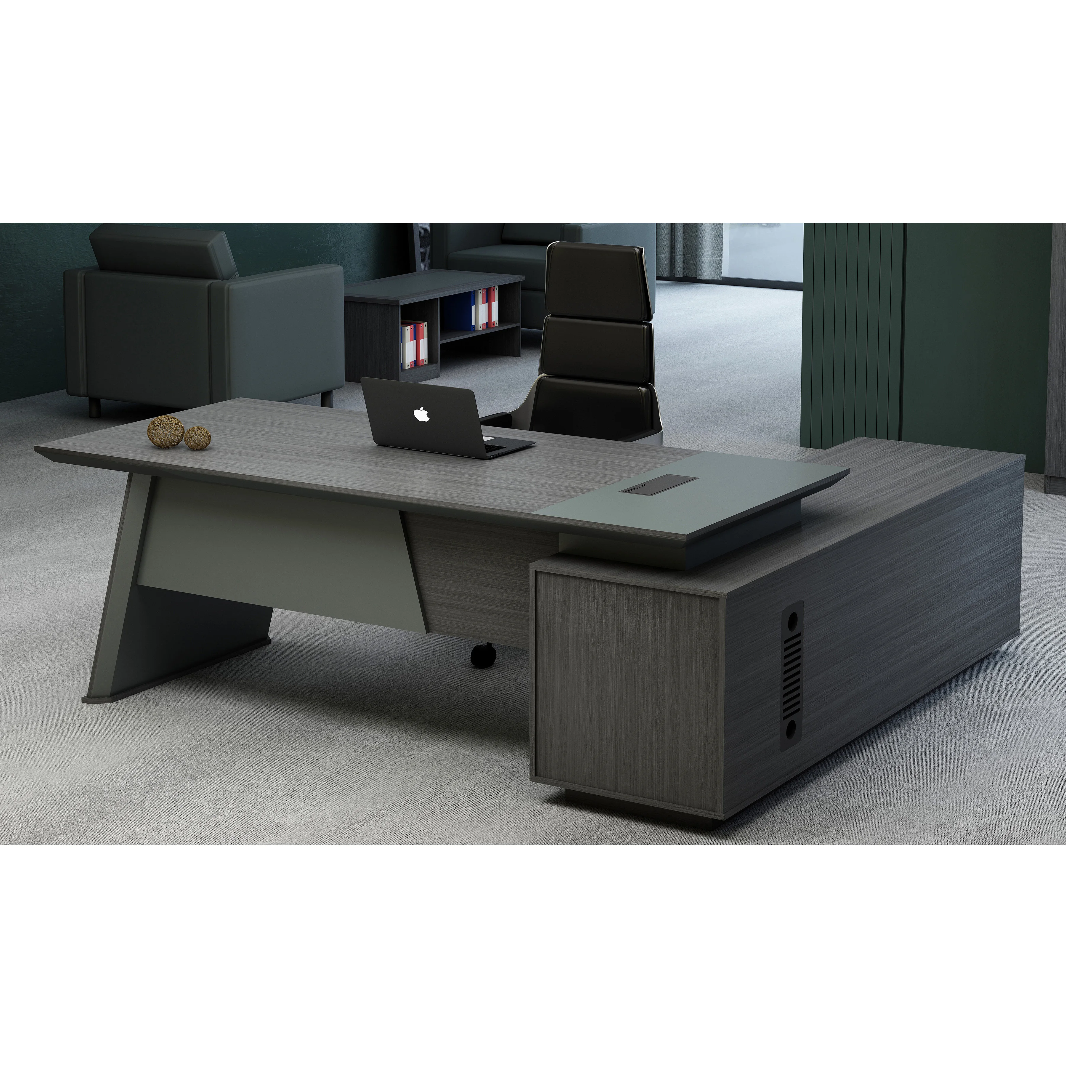 Дешевая цена, фабрика 2021, новый дизайн, Деревянная офисная мебель, офисный стол в форме буквы L, офисный стол