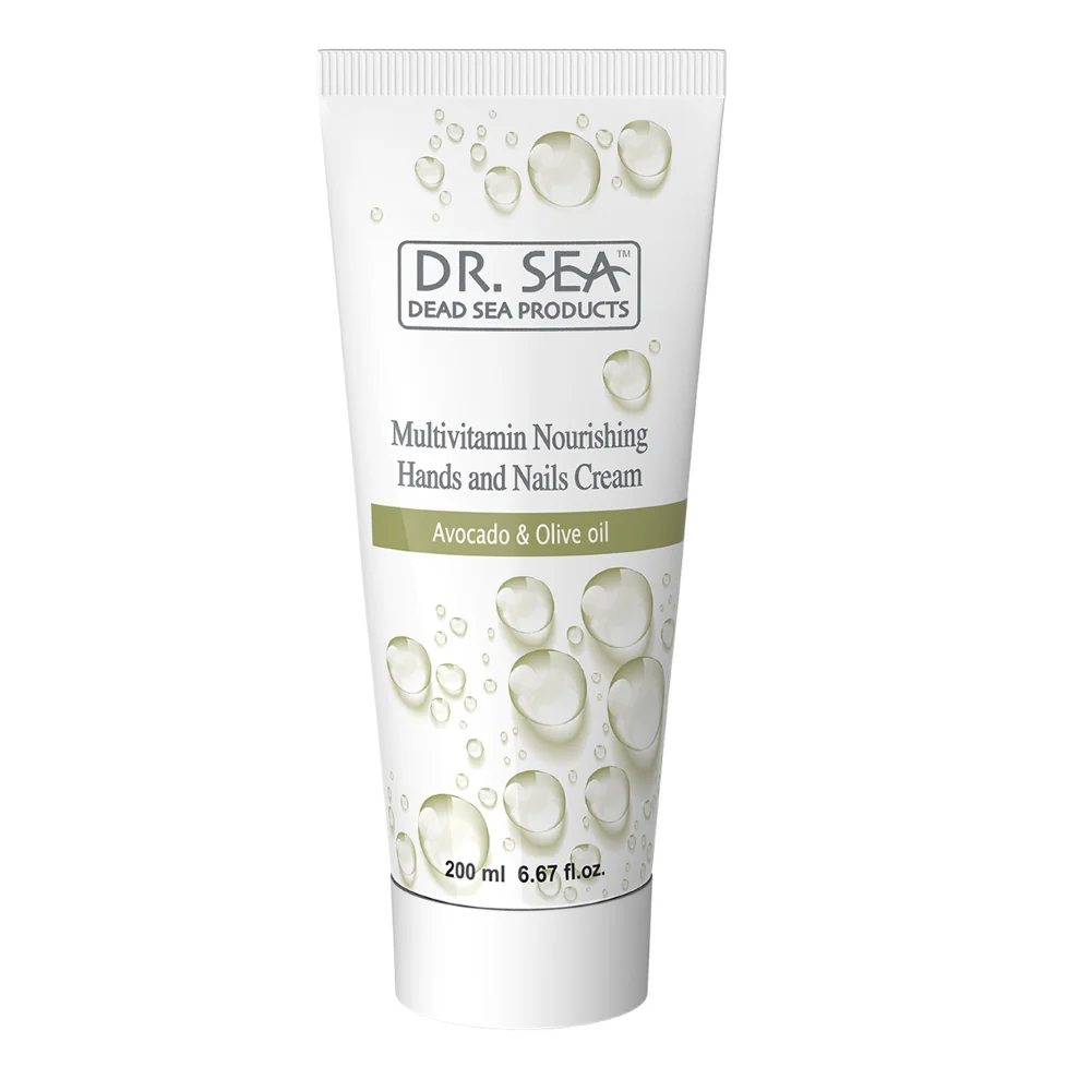 Top Quality Multi-Vitamin Nourishing Hand & Nails Cream - Avocado and Olive Oils by Dr.Sea - Dead Sea Products - Fast Delivery