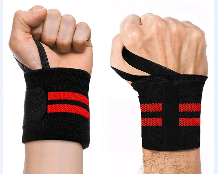 Лидер продаж на Amazon, регулируемый хлопковый Напульсник для тяжелой атлетики