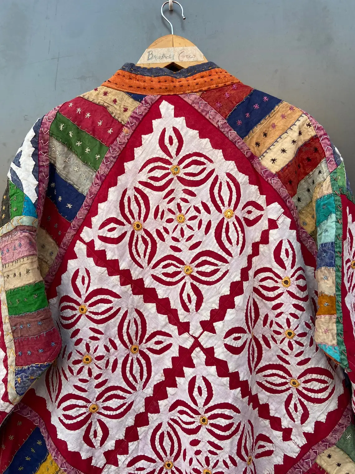 Manufacturer And Wholesaler Indian Handmade Womans Jacket Cut work kantha quilted jacket Kimono Cardigan Handmade Bathrobe